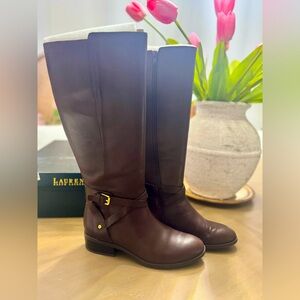 Lauren Ralph Lauren Mariah Women’s Brown Leather Riding Boots – Size 7B